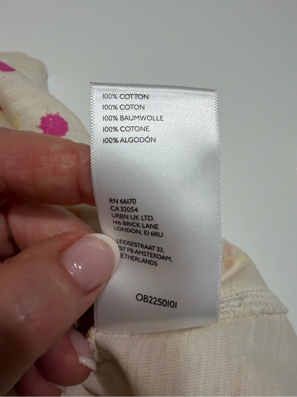 Anthropologie White Tank Top with Pink and Orange Floral Print - Picture 6 of 7